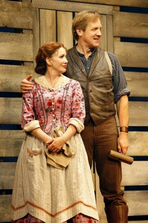 Melissa Gilbert as Caroline Ingalls and Steve Blanchard as Charles Ingalls @ BroadwayWorld Melissa Gilbert as Caroline Ingalls and Steve Blanchard as Charles Ingalls Photo